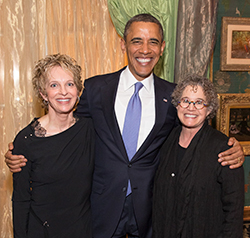 Dr. Gartrell with President Obama and Dee Mosbacher
